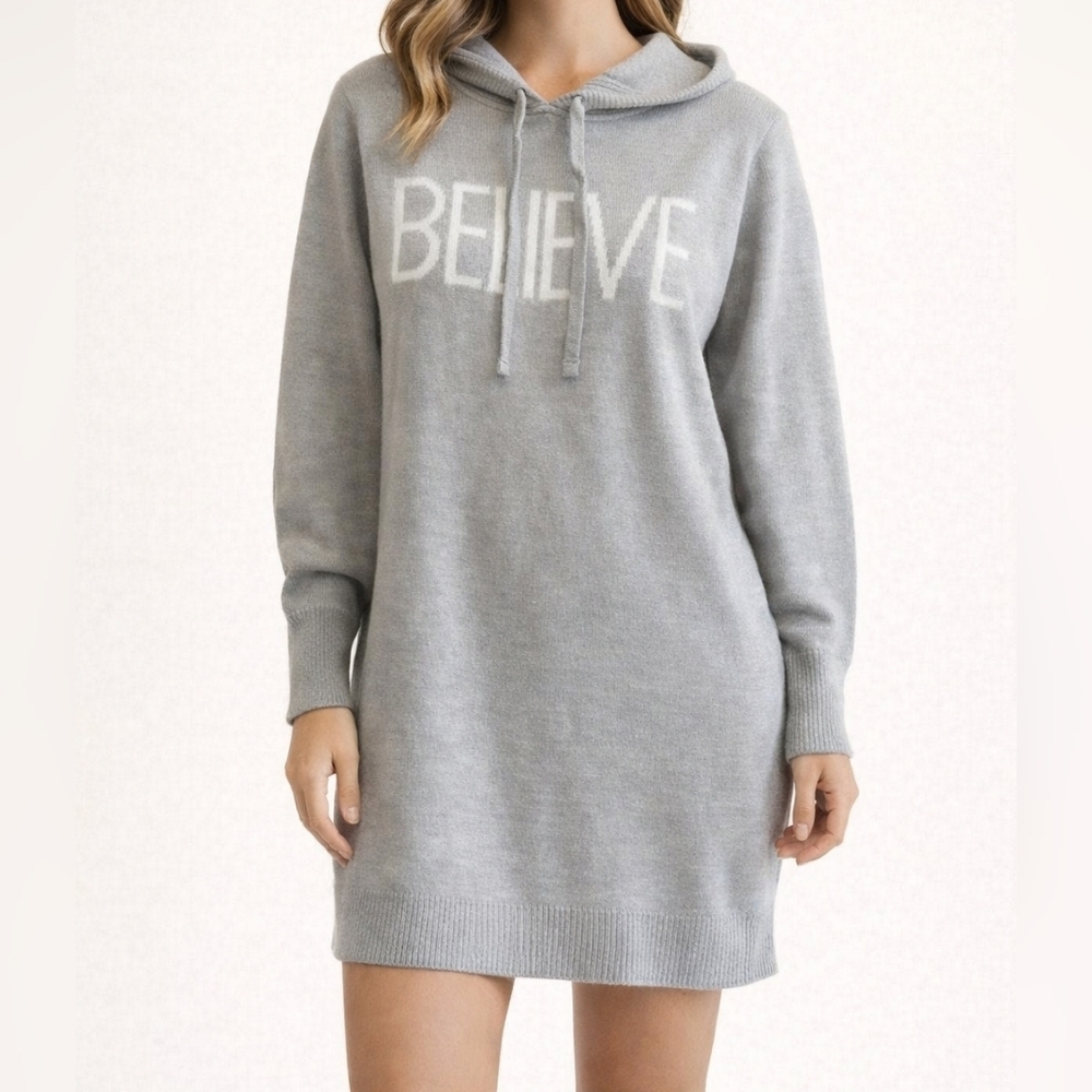Women's Derek Heart Long Hoodie Size S Gray